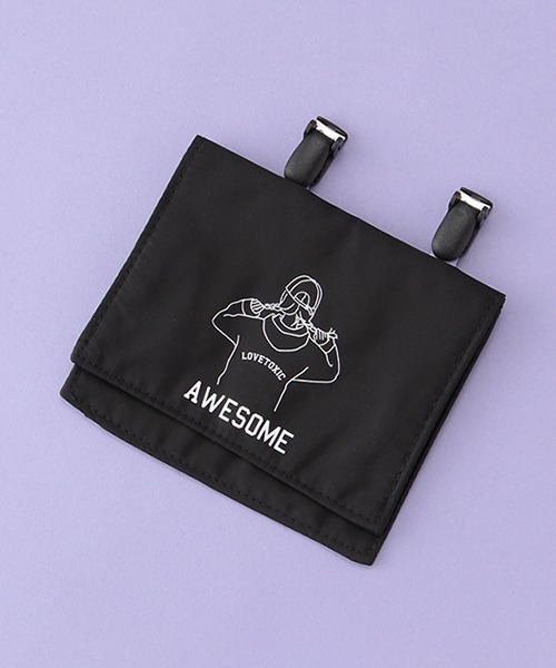 LOVETOXIC（ラブトキシック）の「クリップポケット（ポーチ・キッズ・ライトグリーン/アイボリー/ピンク/ブラック・FREE）」の2枚目の写真