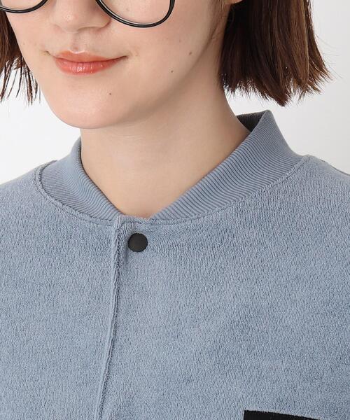 BASECONTROL（ベースコントロール）の「◆吸水速乾パイル ワンマイル スタジャン風カットソーブルゾン（ブルゾン・レディース・ダークグレー/ブラック/ライトブルー・99）」の14枚目の写真