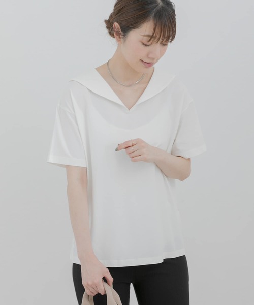 新品バスコ　セーラーカラーカットソー 洗える】セーラーカラーカットソージャージ（2002272912