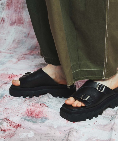 MAISON SPECIAL（メゾンスペシャル）の「《ユニセックスアイテム》【SPECIAL SHOES FACTORY コラボ】東京産ビブラムタンクソールダブルモンクストラップサンダル 【MAISON SPECIAL/メゾンスペシャル】（サンダル・メンズ・ブラック・25.5/26.5/27.5/24.5）」の13枚目の写真