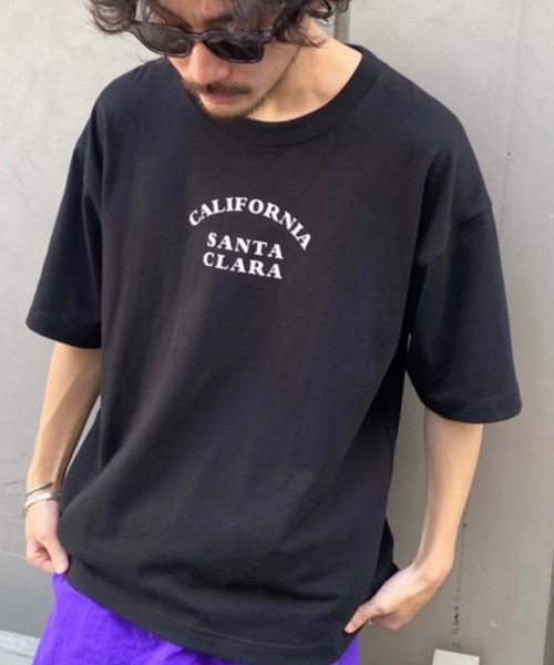 CIAOPANIC TYPY（チャオパニックティピー）の「【ZOZOTOWN限定】 CALIFORNIAヴィンテージロゴユニセックスTee（Tシャツ/カットソー・メンズ・ブラック/オフホワイト/グレー・L/XL/M）」の2枚目の写真