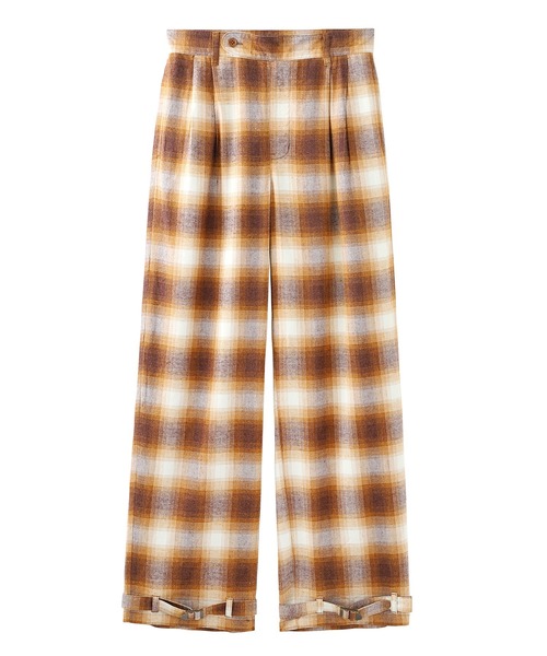 X-girl(エックスガール)の「OMBRE PLAID PANTS(その他パンツ・レディース・ブラウン/ブラック・M/S/XS)」の11枚目の写真