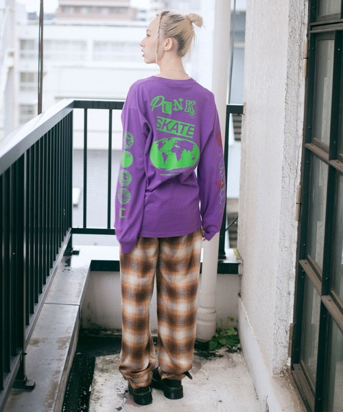 X-girl(エックスガール)の「OMBRE PLAID PANTS(その他パンツ・レディース・ブラウン/ブラック・M/S/XS)」の20枚目の写真