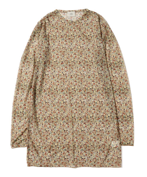 Ray BEAMS(レイビームス)の「FUMIE=TANAKA × Ray BEAMS / 別注 プリント チュニック トップス(その他トップス・レディース・ベージュ/ブラック・ONE SIZE)」の6枚目の写真