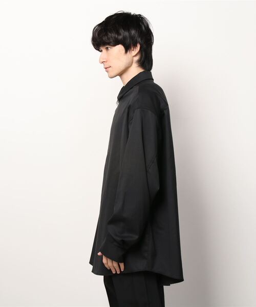 Name.(ネーム)の「Name. WOOL CHECK HALF ZIP SHIRT (NMSH-21AW-003)(シャツ/ブラウス・メンズ・ブラック・1/0/2)」の2枚目の写真