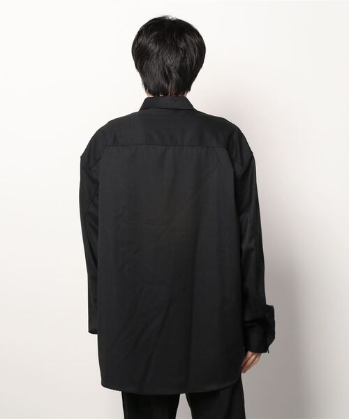 Name.(ネーム)の「Name. WOOL CHECK HALF ZIP SHIRT (NMSH-21AW-003)(シャツ/ブラウス・メンズ・ブラック・1/0/2)」の3枚目の写真