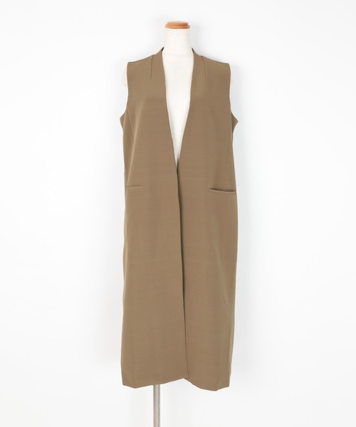 UR'S（ユアーズ）の「ロングジレ（その他アウター・レディース・グレイッシュベージュ/ブラック/モカ・S/L/M）」の18枚目の写真