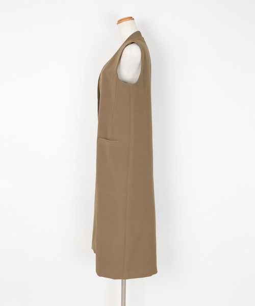 UR'S（ユアーズ）の「ロングジレ（その他アウター・レディース・グレイッシュベージュ/ブラック/モカ・S/L/M）」の22枚目の写真