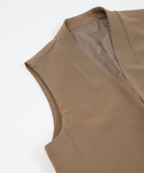 UR'S（ユアーズ）の「ロングジレ（その他アウター・レディース・グレイッシュベージュ/ブラック/モカ・S/L/M）」の20枚目の写真