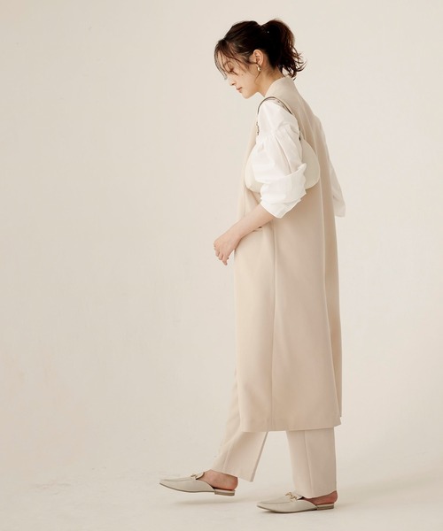 UR'S（ユアーズ）の「ロングジレ（その他アウター・レディース・グレイッシュベージュ/ブラック/モカ・S/L/M）」の11枚目の写真