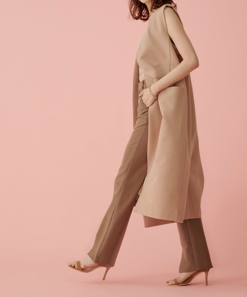 UR'S（ユアーズ）の「ロングジレ（その他アウター・レディース・グレイッシュベージュ/ブラック/モカ・S/L/M）」の8枚目の写真