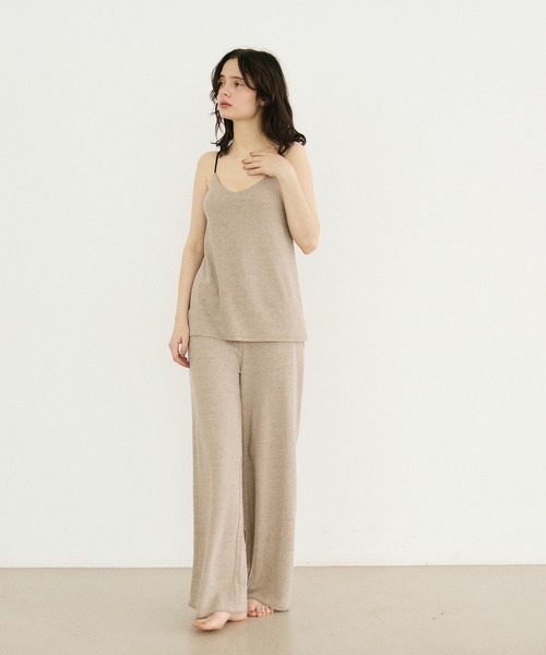 mystic（ミスティック）の「GOMAセットUP（ルームウェア/パジャマ・レディース・グレー/ベージュ・FREE）」の2枚目の写真