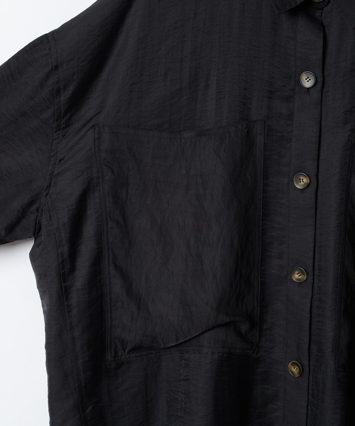 CIAOPANIC（チャオパニック）の「■ビッグポケットオーバーシャツ（シャツ/ブラウス・レディース・ブラック/オフホワイト/グリーン・FREE）」の19枚目の写真