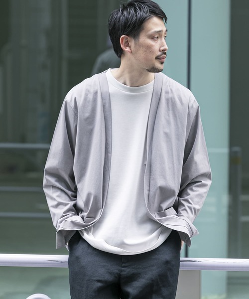 URBAN RESEARCH DOORS（アーバンリサーチドアーズ）の「ダブルシルケットカーディガン（カーディガン/ボレロ・メンズ・ネイビー/ブラウン/ライトグレー・38/40）」の2枚目の写真