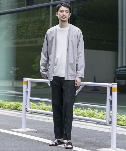 URBAN RESEARCH DOORS（アーバンリサーチドアーズ）の「ダブルシルケットカーディガン（カーディガン/ボレロ・メンズ・ネイビー/ブラウン/ライトグレー・38/40）」の8枚目の写真