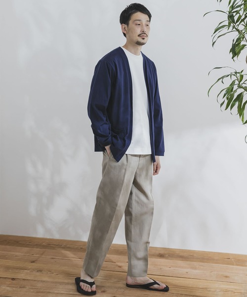 URBAN RESEARCH DOORS（アーバンリサーチドアーズ）の「ダブルシルケットカーディガン（カーディガン/ボレロ・メンズ・ネイビー/ブラウン/ライトグレー・38/40）」の21枚目の写真