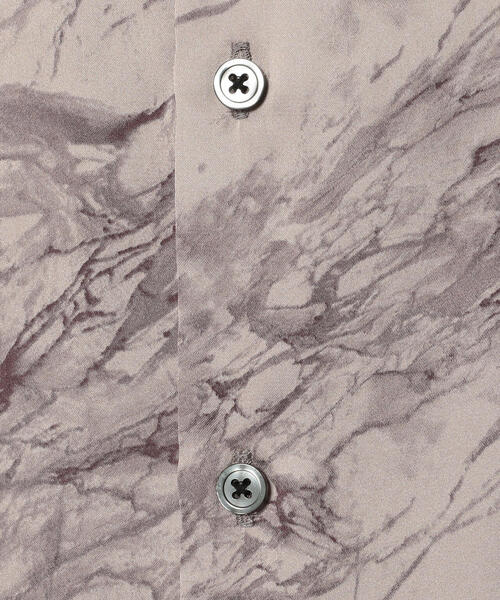 LUSOR(ルーソル)の「LUSOR(ルーソル)サテンプリントシャツ(シャツ/ブラウス・メンズ・ホワイト/グレー・FREE)」の9枚目の写真