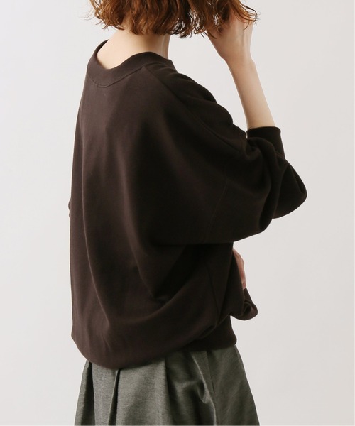 IENA（イエナ）の「裏毛ロゴスエット◆（Tシャツ/カットソー・レディース・グレー/ブラウン/ネイビー・FREE）」の4枚目の写真