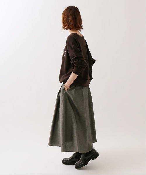 IENA（イエナ）の「裏毛ロゴスエット◆（Tシャツ/カットソー・レディース・グレー/ブラウン/ネイビー・FREE）」の5枚目の写真