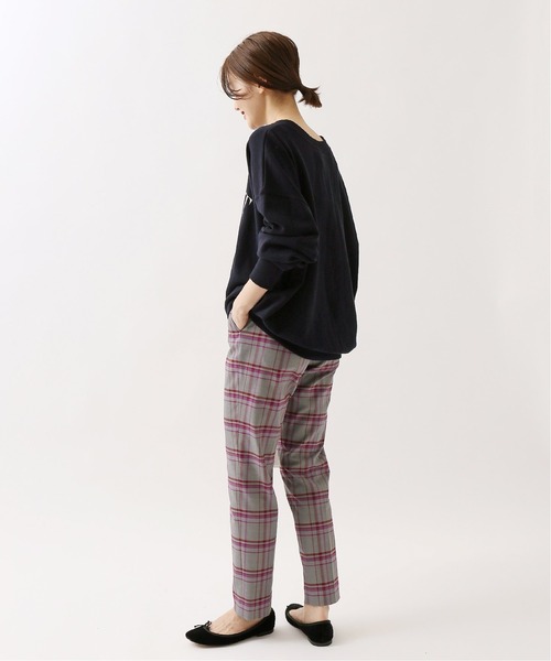 IENA（イエナ）の「裏毛ロゴスエット◆（Tシャツ/カットソー・レディース・グレー/ブラウン/ネイビー・FREE）」の6枚目の写真