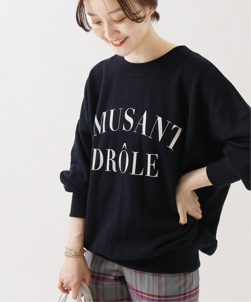 IENA（イエナ）の「裏毛ロゴスエット◆（Tシャツ/カットソー・レディース・グレー/ブラウン/ネイビー・FREE）」の7枚目の写真