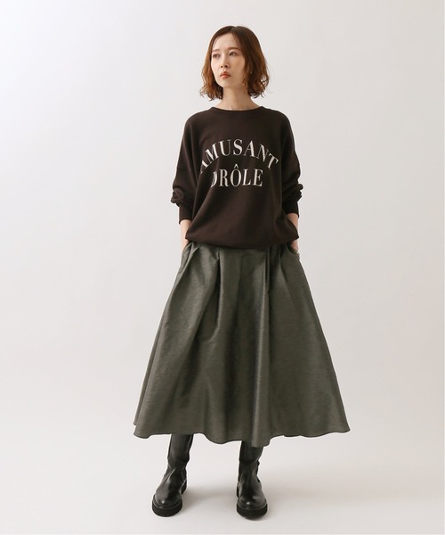 IENA（イエナ）の「裏毛ロゴスエット◆（Tシャツ/カットソー・レディース・グレー/ブラウン/ネイビー・FREE）」の11枚目の写真