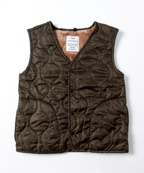 ALTROSE（アルトローズ）の「キルトベスト　[WEEKEND]（ダウンベスト・レディース・ネイビー/カーキ/ブラック/キャメル/ライトベージュ/ダークグレー・FREE）」の11枚目の写真