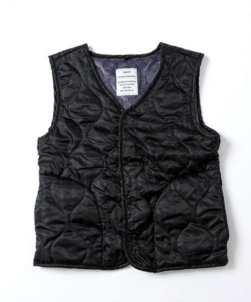 ALTROSE（アルトローズ）の「キルトベスト　[WEEKEND]（ダウンベスト・レディース・ネイビー/カーキ/ブラック/キャメル/ライトベージュ/ダークグレー・FREE）」の10枚目の写真