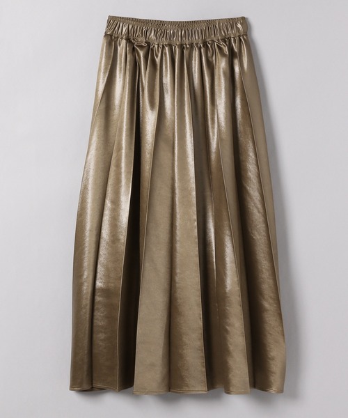 JEANASIS（ジーナシス）の「ビンテージサテンチンツプリーツスカート（スカート・レディース・ブラック/シルバー/ライトブルー/ゴールド・FREE）」の4枚目の写真