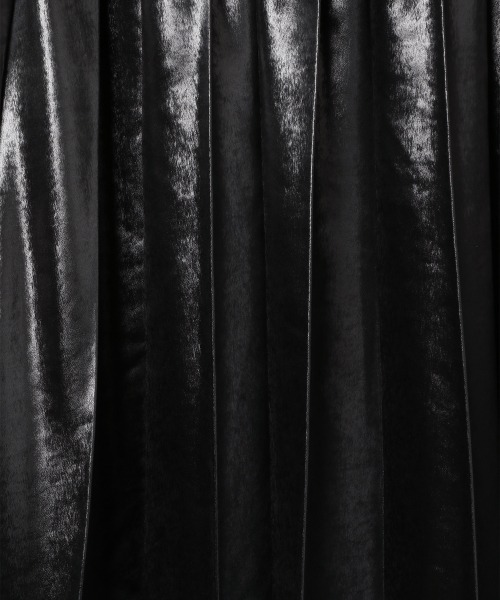 JEANASIS（ジーナシス）の「ビンテージサテンチンツプリーツスカート（スカート・レディース・ブラック/シルバー/ライトブルー/ゴールド・FREE）」の9枚目の写真