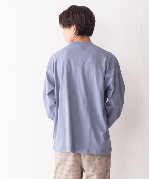 VISION STREET WEAR(ヴィジョンストリートウェア)の「【VISION STREET WEAR/ビジョンストリートウェア】アースサガラ刺繍ボックスシルエットルーズロンT(Tシャツ/カットソー・メンズ・ホワイト/ブラック/パープル/ブルー系その他・MEDIUM/LARGE/X-LARGE)」の19枚目の写真
