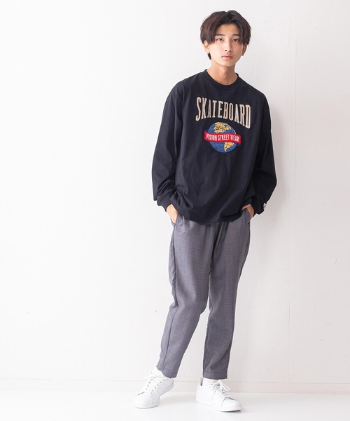 VISION STREET WEAR(ヴィジョンストリートウェア)の「【VISION STREET WEAR/ビジョンストリートウェア】アースサガラ刺繍ボックスシルエットルーズロンT(Tシャツ/カットソー・メンズ・ホワイト/ブラック/パープル/ブルー系その他・MEDIUM/LARGE/X-LARGE)」の10枚目の写真