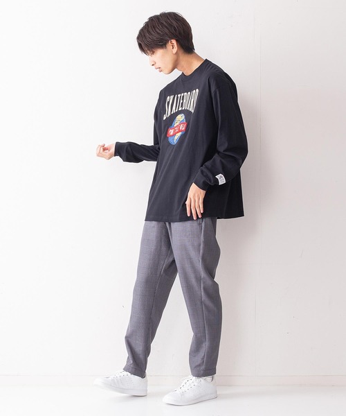 VISION STREET WEAR(ヴィジョンストリートウェア)の「【VISION STREET WEAR/ビジョンストリートウェア】アースサガラ刺繍ボックスシルエットルーズロンT(Tシャツ/カットソー・メンズ・ホワイト/ブラック/パープル/ブルー系その他・MEDIUM/LARGE/X-LARGE)」の11枚目の写真