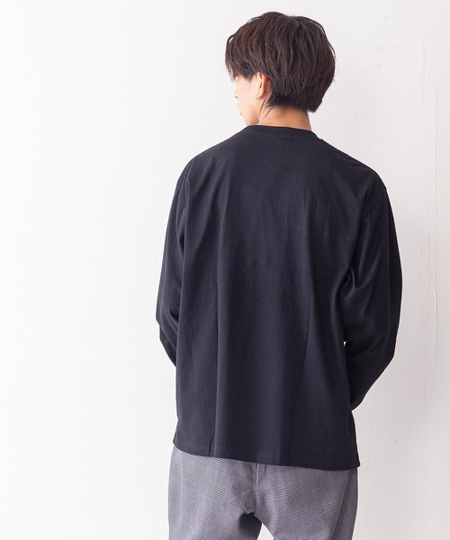 VISION STREET WEAR(ヴィジョンストリートウェア)の「【VISION STREET WEAR/ビジョンストリートウェア】アースサガラ刺繍ボックスシルエットルーズロンT(Tシャツ/カットソー・メンズ・ホワイト/ブラック/パープル/ブルー系その他・MEDIUM/LARGE/X-LARGE)」の13枚目の写真