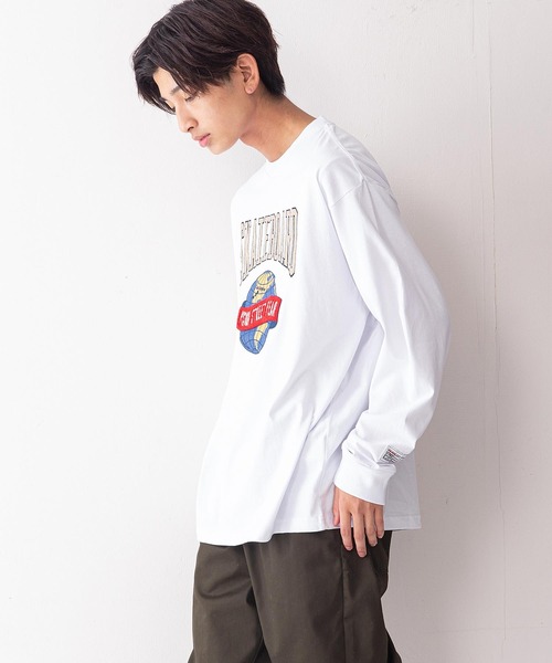 VISION STREET WEAR(ヴィジョンストリートウェア)の「【VISION STREET WEAR/ビジョンストリートウェア】アースサガラ刺繍ボックスシルエットルーズロンT(Tシャツ/カットソー・メンズ・ホワイト/ブラック/パープル/ブルー系その他・MEDIUM/LARGE/X-LARGE)」の9枚目の写真