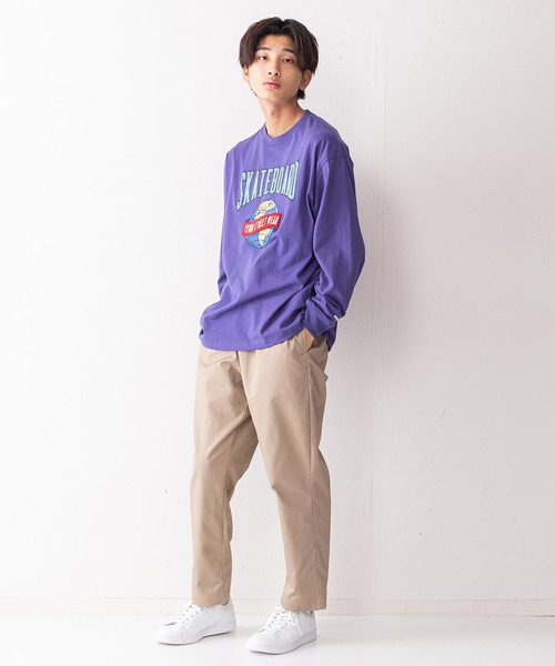 VISION STREET WEAR(ヴィジョンストリートウェア)の「【VISION STREET WEAR/ビジョンストリートウェア】アースサガラ刺繍ボックスシルエットルーズロンT(Tシャツ/カットソー・メンズ・ホワイト/ブラック/パープル/ブルー系その他・MEDIUM/LARGE/X-LARGE)」の22枚目の写真