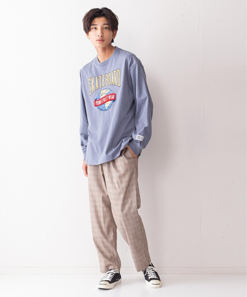 VISION STREET WEAR(ヴィジョンストリートウェア)の「【VISION STREET WEAR/ビジョンストリートウェア】アースサガラ刺繍ボックスシルエットルーズロンT(Tシャツ/カットソー・メンズ・ホワイト/ブラック/パープル/ブルー系その他・MEDIUM/LARGE/X-LARGE)」の15枚目の写真