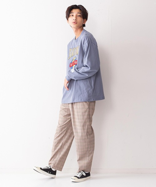 VISION STREET WEAR(ヴィジョンストリートウェア)の「【VISION STREET WEAR/ビジョンストリートウェア】アースサガラ刺繍ボックスシルエットルーズロンT(Tシャツ/カットソー・メンズ・ホワイト/ブラック/パープル/ブルー系その他・MEDIUM/LARGE/X-LARGE)」の16枚目の写真