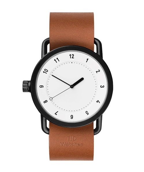 TID　Watches　（ティッド　ウォッチ　）の「「TID Watches ティッドウォッチズ」No.1 レザーバンド 40㎜（アナログ腕時計・メンズ・ブラック系/シルバー/ゴールド/ゴールド×ブラウン/ブラック×ブラック/ホワイト×ブラック/ホワイト×ブラウン・FREE）」の3枚目の写真