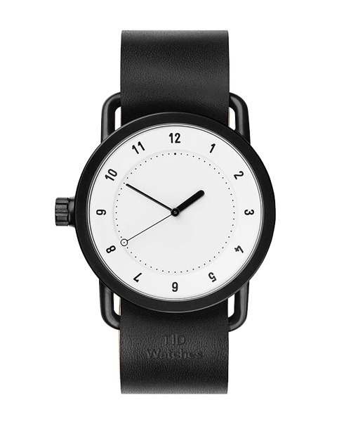 TID　Watches　（ティッド　ウォッチ　）の「「TID Watches ティッドウォッチズ」No.1 レザーバンド 40㎜（アナログ腕時計・メンズ・ブラック系/シルバー/ゴールド/ゴールド×ブラウン/ブラック×ブラック/ホワイト×ブラック/ホワイト×ブラウン・FREE）」の2枚目の写真