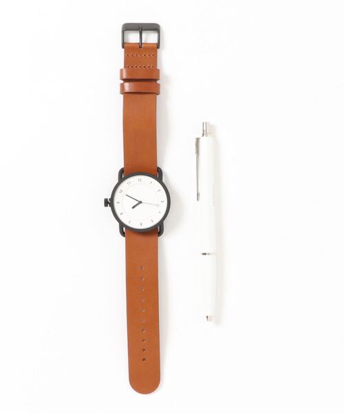TID　Watches　（ティッド　ウォッチ　）の「「TID Watches ティッドウォッチズ」No.1 レザーバンド 40㎜（アナログ腕時計・メンズ・ブラック系/シルバー/ゴールド/ゴールド×ブラウン/ブラック×ブラック/ホワイト×ブラック/ホワイト×ブラウン・FREE）」の17枚目の写真