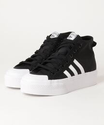 adidas アディダス NIZZA PLATFORM MID W プラットフォーム ミッド FY2783 CBLK/FWHT/FWHT