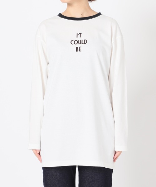 SLOBE IENA(スローブイエナ)の「IT COULD BE ロンTEE【手洗い可能】◆(Tシャツ/カットソー・レディース・ホワイト/ブラック系その他・FREE)」の12枚目の写真