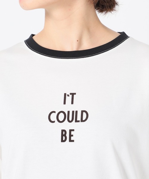SLOBE IENA(スローブイエナ)の「IT COULD BE ロンTEE【手洗い可能】◆(Tシャツ/カットソー・レディース・ホワイト/ブラック系その他・FREE)」の8枚目の写真