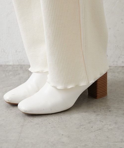 PUAL CE CIN（ピュアルセシン）の「針抜きリブインナーパンツ（その他パンツ・レディース・ブラック/ブラウン/マスタード/ナチュラル・FREE）」の13枚目の写真