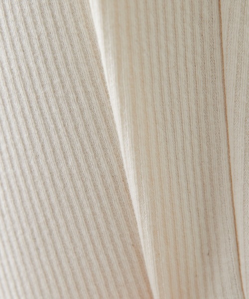 PUAL CE CIN（ピュアルセシン）の「針抜きリブインナーパンツ（その他パンツ・レディース・ブラック/ブラウン/マスタード/ナチュラル・FREE）」の7枚目の写真