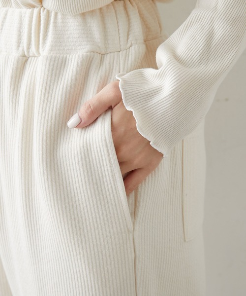 PUAL CE CIN（ピュアルセシン）の「針抜きリブインナーパンツ（その他パンツ・レディース・ブラック/ブラウン/マスタード/ナチュラル・FREE）」の15枚目の写真