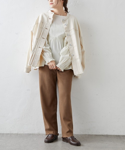 PUAL CE CIN（ピュアルセシン）の「針抜きリブインナーパンツ（その他パンツ・レディース・ブラック/ブラウン/マスタード/ナチュラル・FREE）」の18枚目の写真