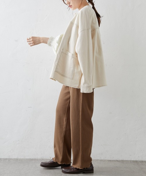 PUAL CE CIN（ピュアルセシン）の「針抜きリブインナーパンツ（その他パンツ・レディース・ブラック/ブラウン/マスタード/ナチュラル・FREE）」の14枚目の写真