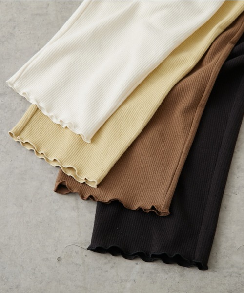 PUAL CE CIN（ピュアルセシン）の「針抜きリブインナーパンツ（その他パンツ・レディース・ブラック/ブラウン/マスタード/ナチュラル・FREE）」の17枚目の写真
